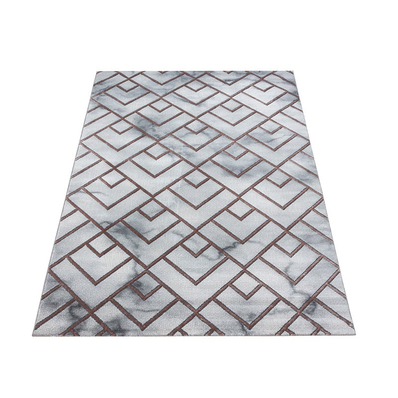Modern floor rug - Marble Pattern Grey/Brown