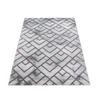 Modern floor rug - Marble Pattern Grey/Brown