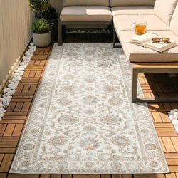 Washable Runner - Domingo Oriental White