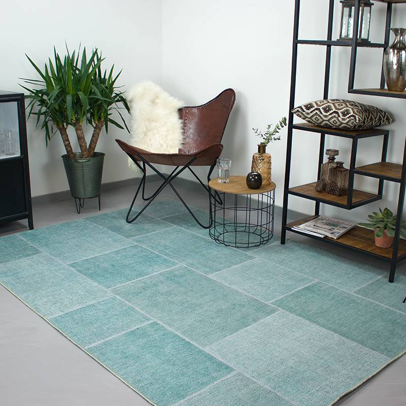 Patchwork Rug - Moods Sea Blue No.08 190x290cm