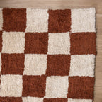 Retro Rug - Gambit Brown/White