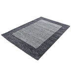 High-pile floor rug - Edge Grey