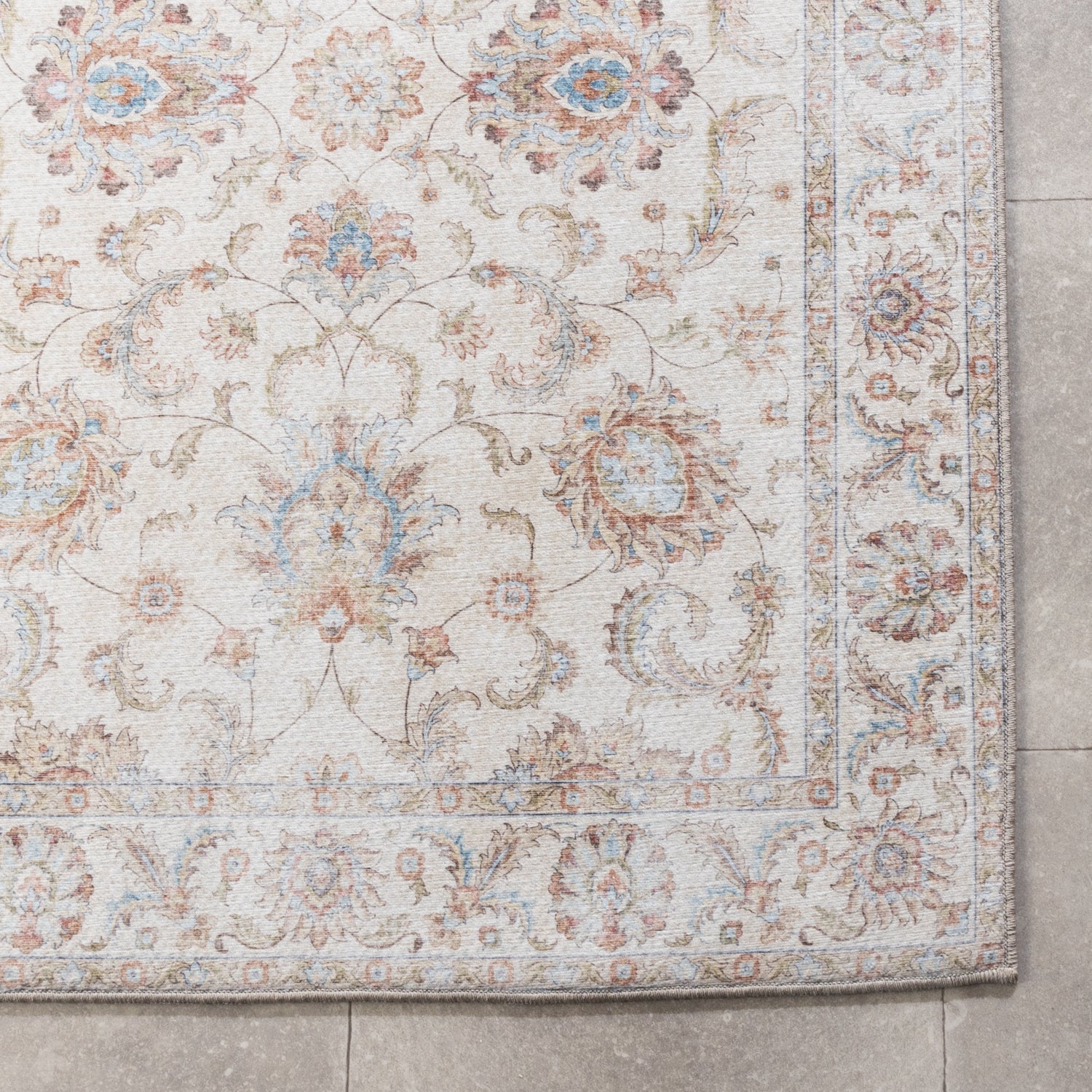 Washable Runner - Domingo Oriental White