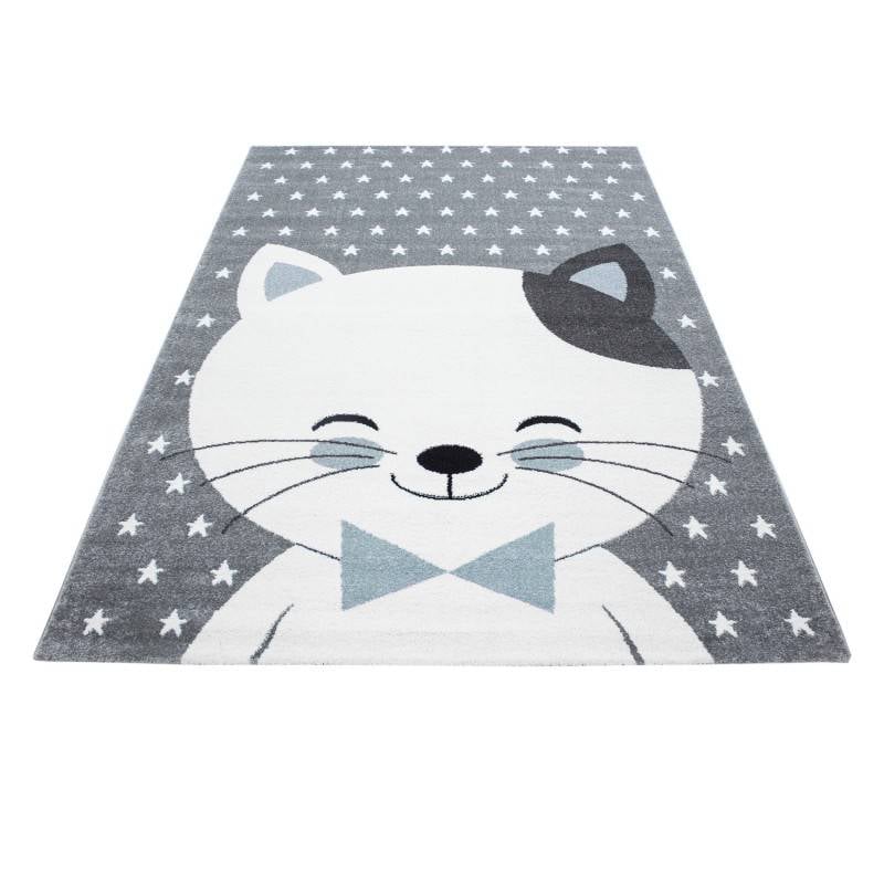 Children's floor rug - Anna Blue Cat