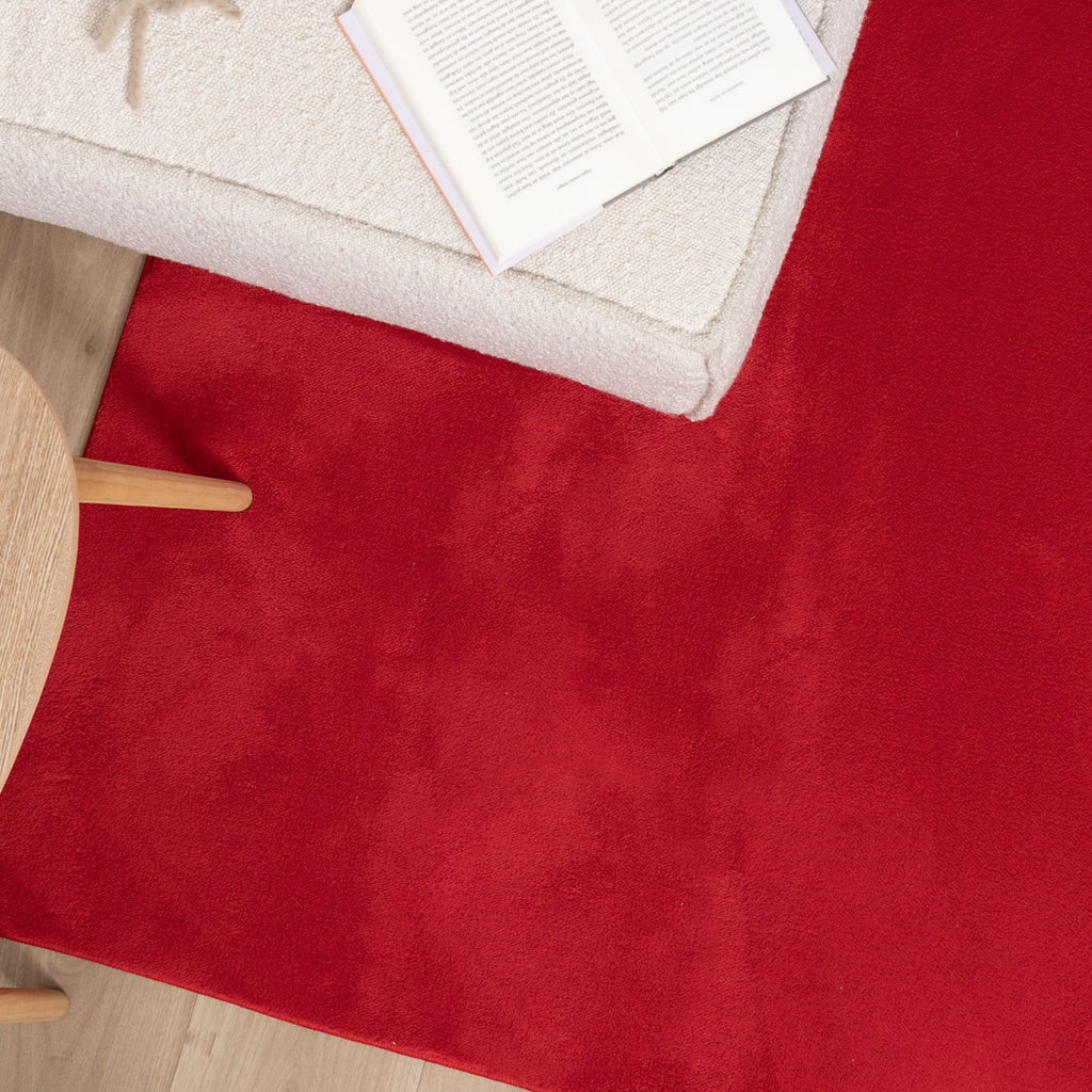 Washable Rug - Vivid Red