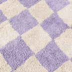 Retro Rug - Gambit Lilac/White