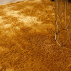 Round High Pile Rug - Glorious Gold/Yellow