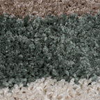 High-Pile Floor Rug - Alano Stream Blue/Green