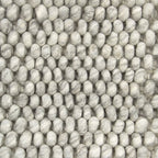 Wool Floor Rug - New Loop Light Grey 814