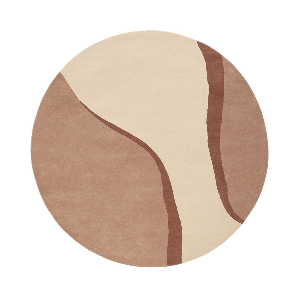 Round Wool Rug – Vienna Pink