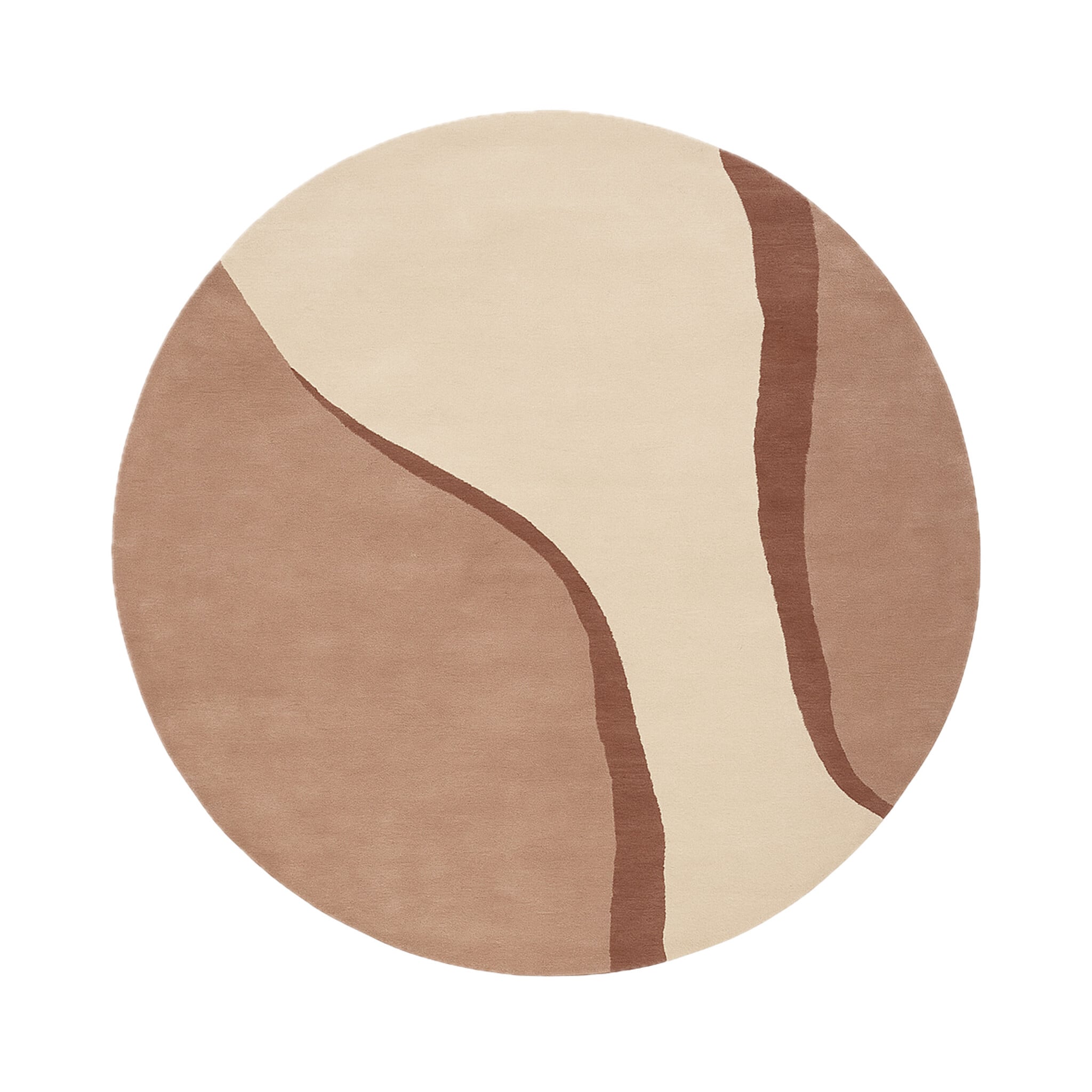 Round Wool Rug – Vienna Pink
