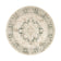 Round Vintage Rug - Spring Medallion Cream/Green