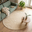 Round Scandinavian Rug - Charm Shapes Beige