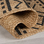 Jute floor rug - Lucio Geo Natural