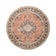 Round Indoor Outdoor Rug - Kairo Medallion Terra/Dark Blue
