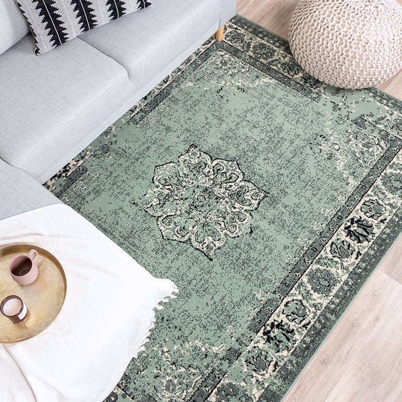 Vintage Rug - Wonder Green/Black