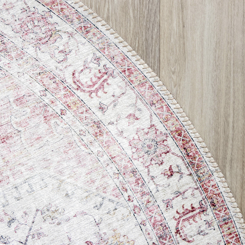 Round Vintage Rug - Lago Pink