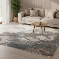 Washable Abstract Rug - Misha Flow Multicolour