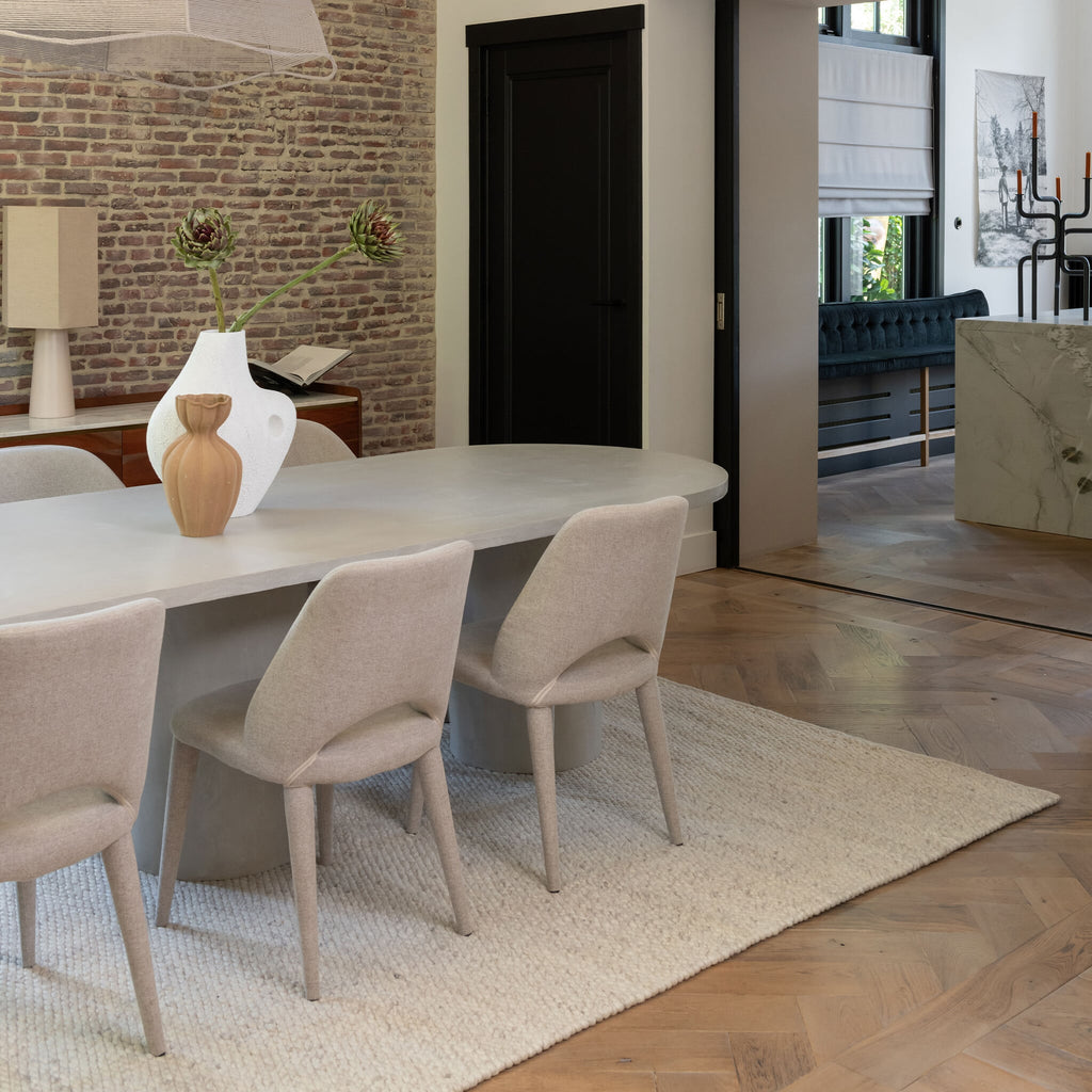 Hand-Woven Floor Rug - Donna White 815