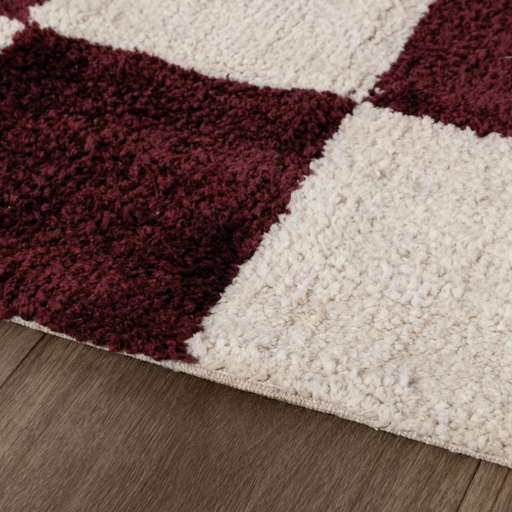 Checkerboard rug - Blox Red