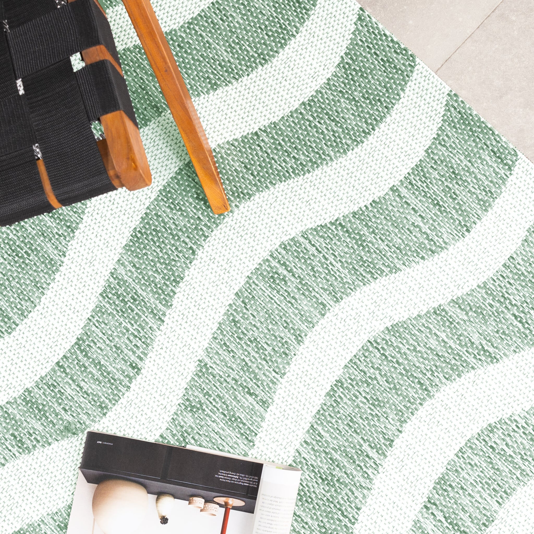 Outdoor Rug - Summer Waves Green