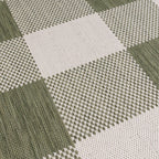 Indoor Outdoor Rug - Ranch Checkerboard Green