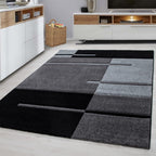 Modern floor rug - Tetris Grey 1310