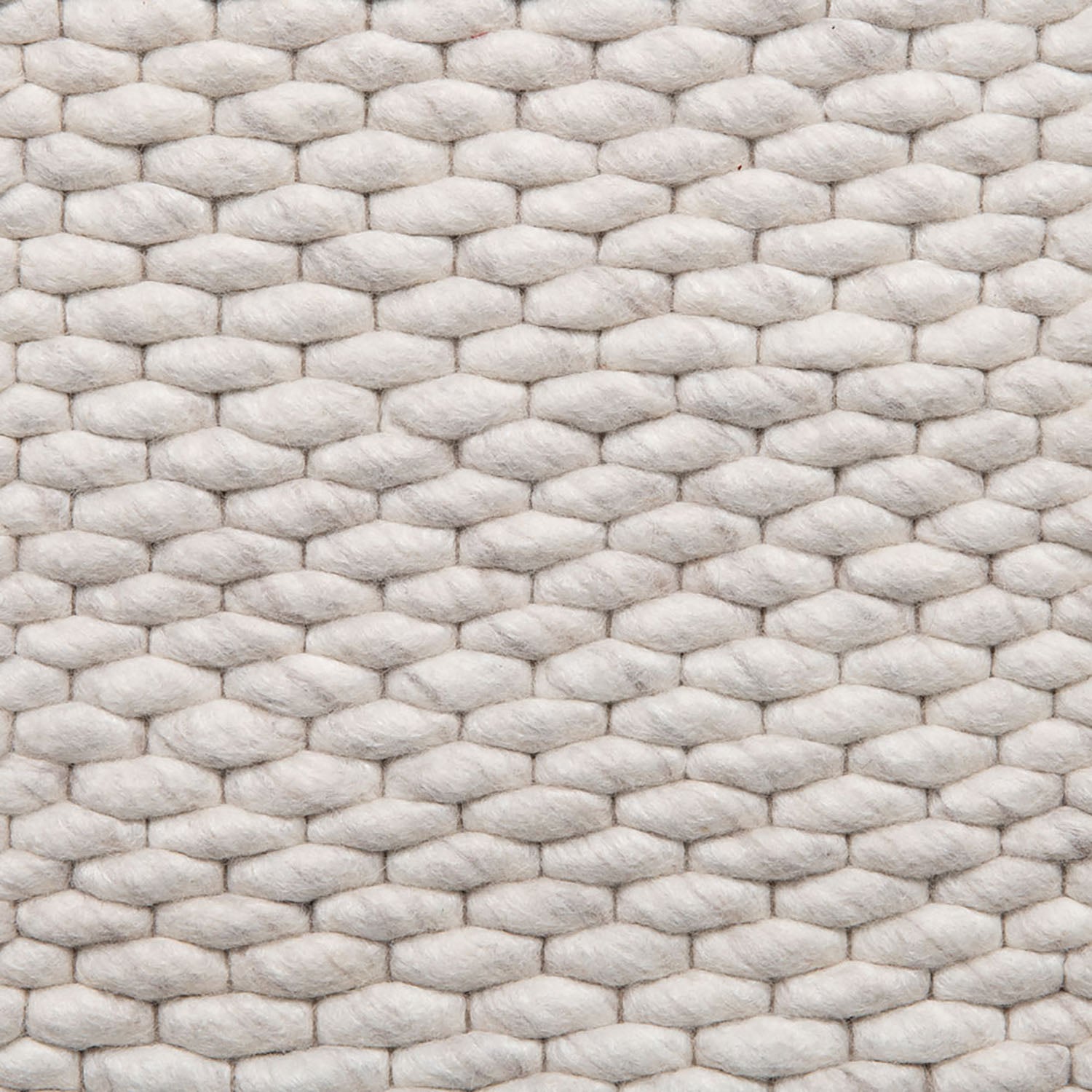 Wool floor rug made to measure - Genua Cream/White 815