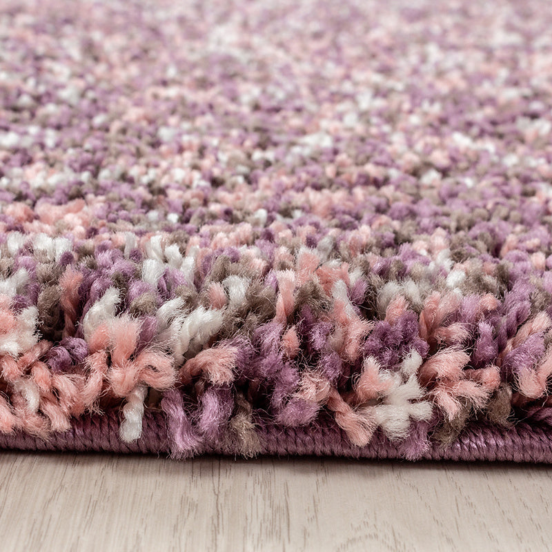 High-pile floor rug - Enjoy Pink