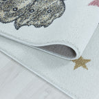 Children's Floor Rug - Pretty Dino Blue