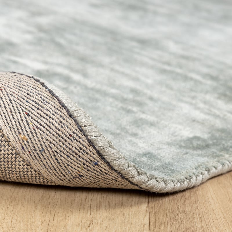 Viscose Rug - Pearl Mint Green
