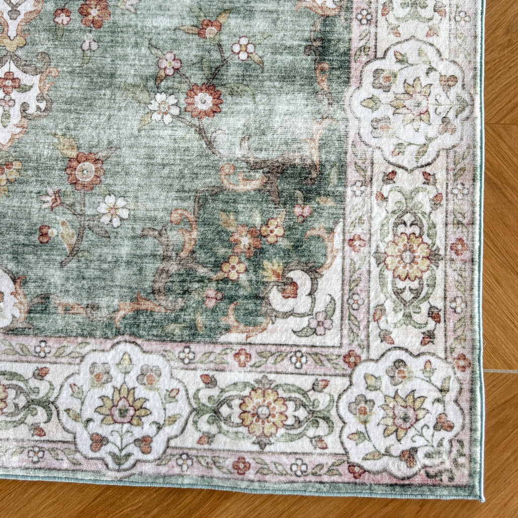 Vintage rug – Ember Medallion Green