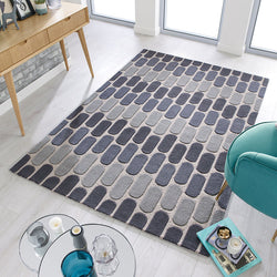 Modern floor rug - Rado Fossil Grey