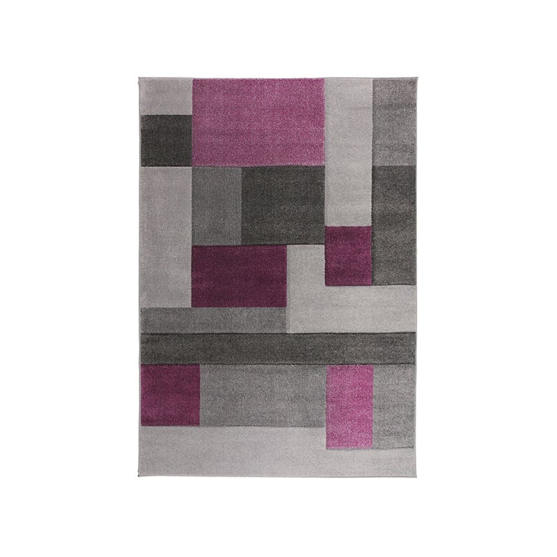 Modern floor rug - Hando Cosmos Purple/Grey