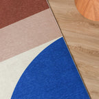 Geometric Rug – Swing Shapes Blue/Pink