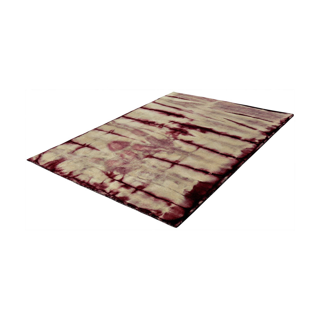 Wool floor rug - Tiphaine Bordeaux