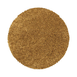 Round High-Pile Floor Rug - Softy Ochre Yellow