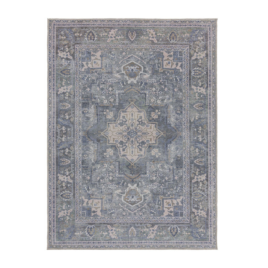 Washable Floor Rug - Reido Traditional Green