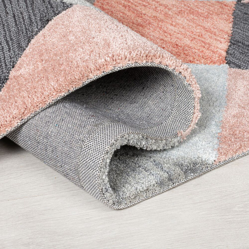Geometric floor rug - Zeso Icon Terracotta