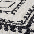 Geometric floor rug - Decio Alix Black/White
