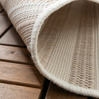 Outdoor Rug Capri Curves Beige Cream