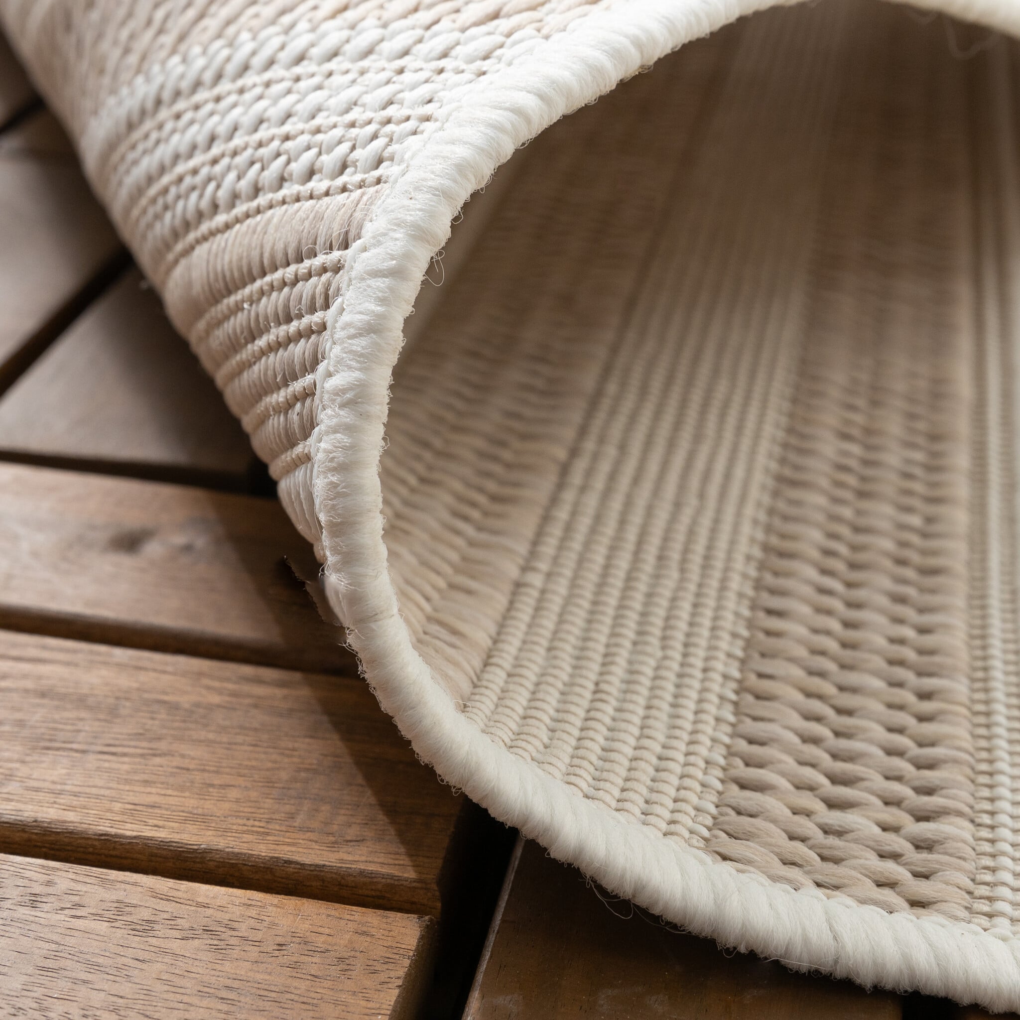 Outdoor Rug Capri Curves Beige Cream