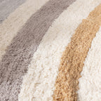 Round washable kids rug - Milo Grey