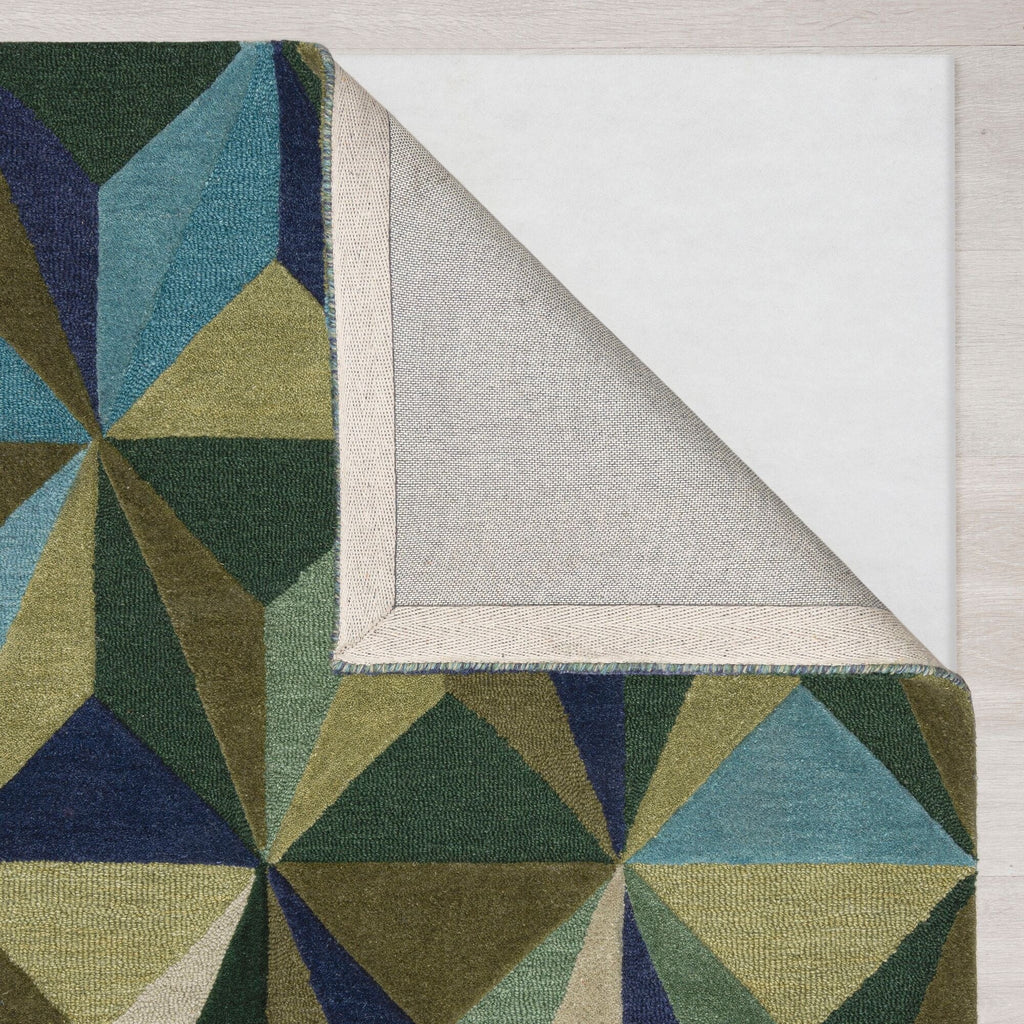 Geometric floor rug - Revelino Blue