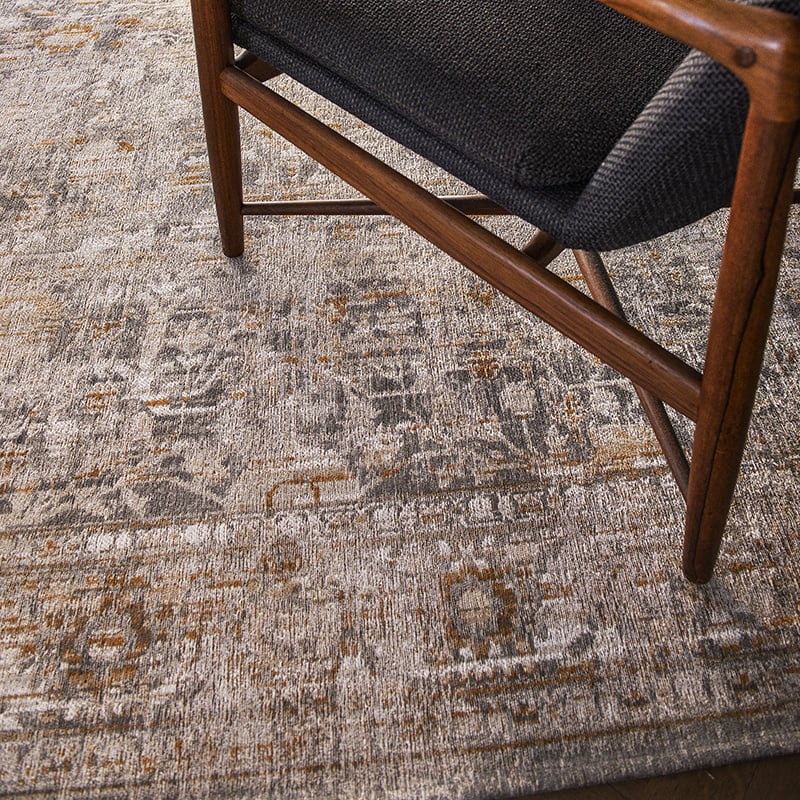 Vintage floor rug - Antiquarian Ushak Grey 8884