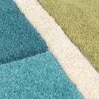 Modern Hallway Runner - Illo Piano Green/Multicolor