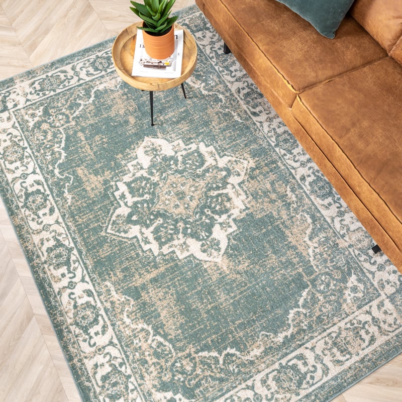 Vintage Rug - Spring Medallion Green/Cream