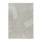 Modern wool floor rug - Fusion Light grey 350