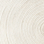 Round Wool Rug - Wise White
