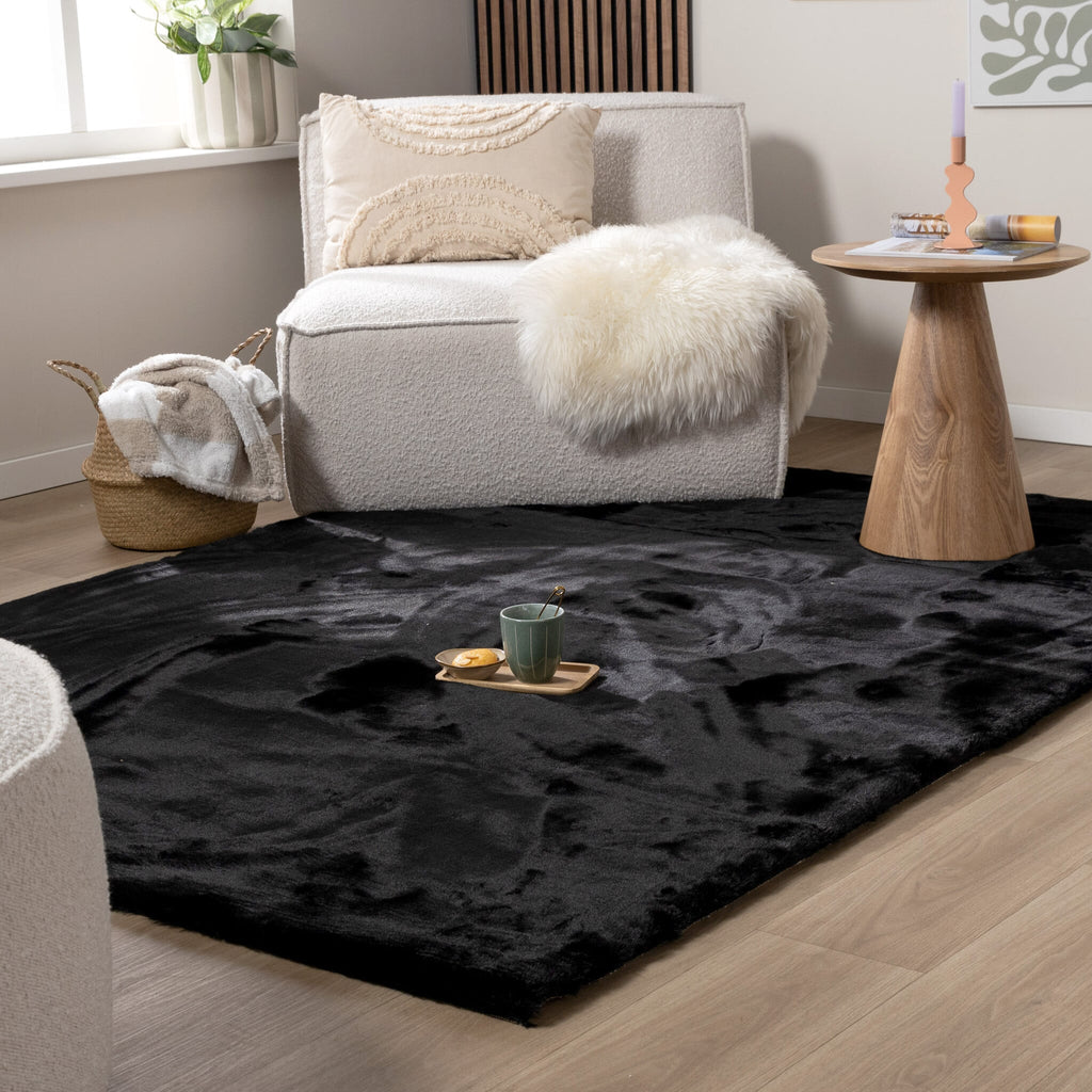 Soft High Pile Rug - Comfy Supreme Black